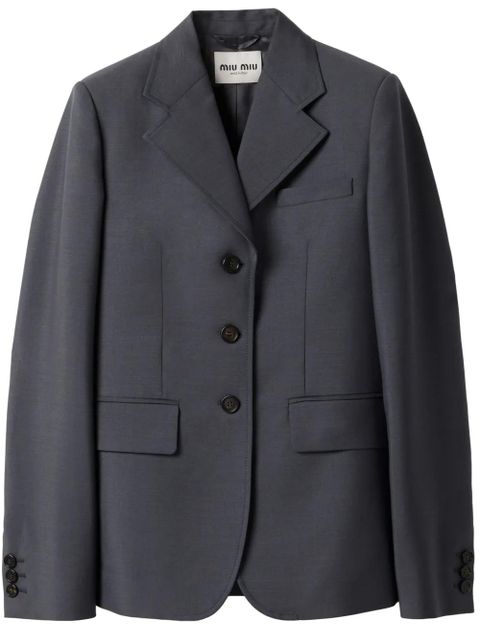 Miu Miu single-breasted blazer - Grey - zdjęcie produktu nr 1