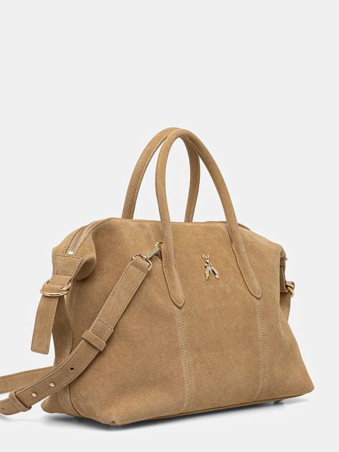 Patrizia Pepe torebka zamszowa kolor beżowy 2B0145 L152 - zdjęcie produktu nr 2