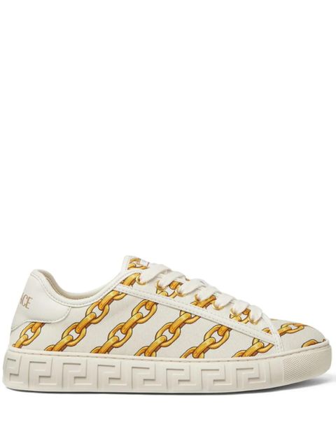Versace Chain Stripes Greca sneakers - Neutrals - zdjęcie produktu nr 1
