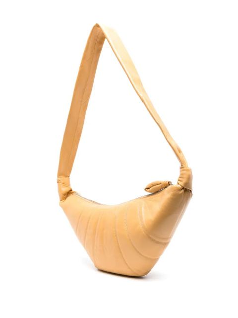 LEMAIRE medium Croissant leather shoulder bag - Orange