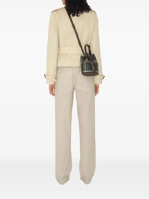 Burberry Check mini bucket bag - Brown - zdjęcie produktu nr 2