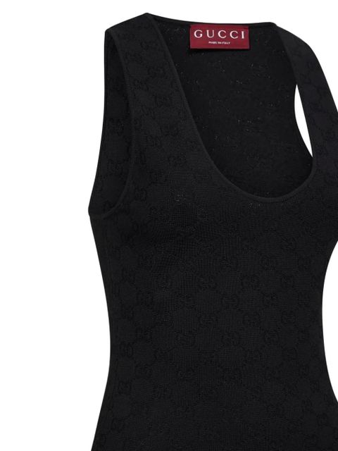 Gucci GG jacquard tank top - Black