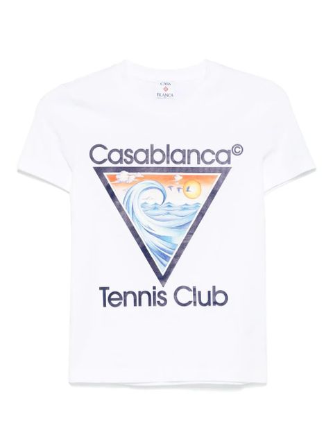 Casablanca Tennis Club Icon-print T-shirt - White - zdjęcie produktu nr 1