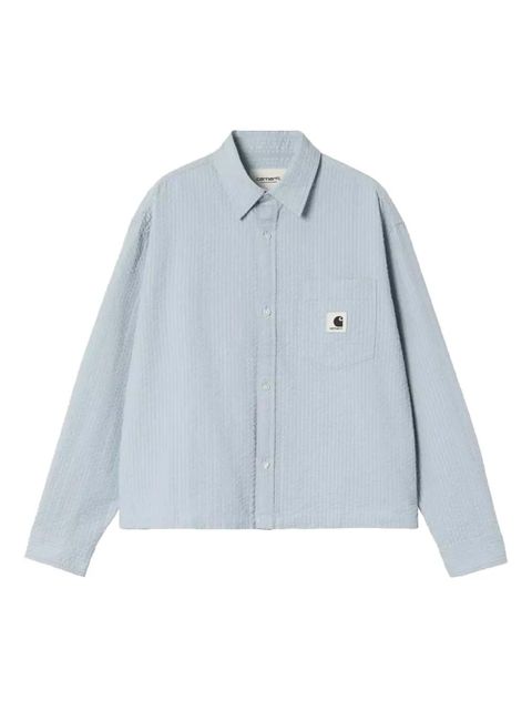 Carhartt WIP Toland seersucker shirt - Blue - zdjęcie produktu nr 1