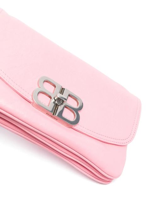 Balenciaga small BB Soft Flap leather shoulder bag - Pink