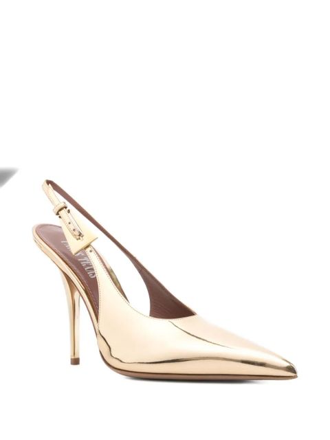 Paris Texas 100mm slingback pointed-toe pumps - Gold - zdjęcie produktu nr 2