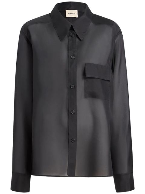 KHAITE Yatty shirt - Black - zdjęcie produktu nr 1