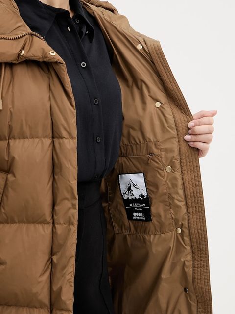 Weekend Max Mara kurtka puchowa NEWBEMBO kolor brązowy zimowa 2525496072600