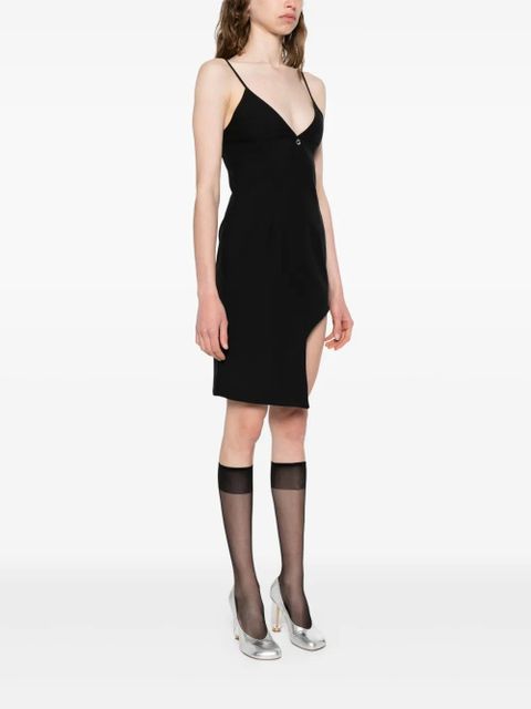 Coperni asymmetric mini dress - Black