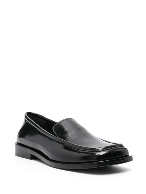 The Attico Micol leather loafers - Black