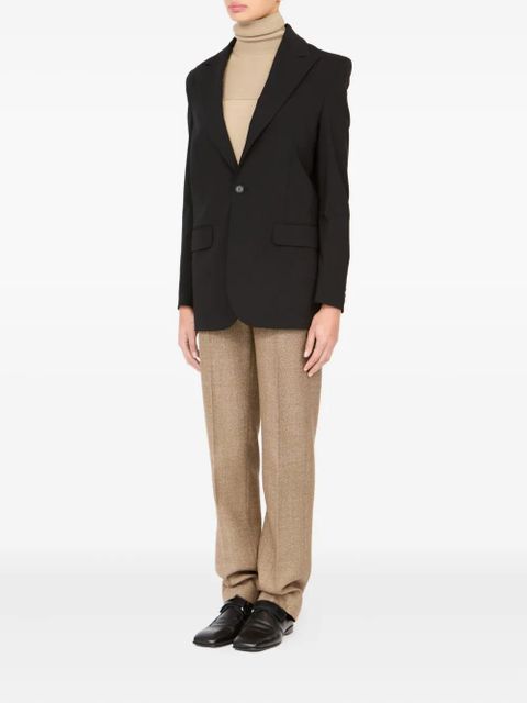 MM6 Maison Margiela single-button tailored blazer - Black