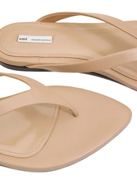 AMI Paris pointed-toe sandals - Neutrals