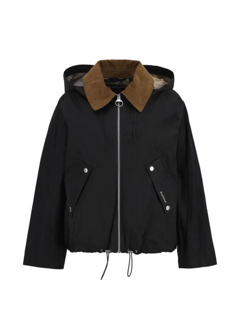 Barbour corduroy collar hooded jacket - Black - zdjęcie produktu nr 1