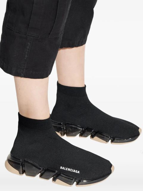 Balenciaga Speed 2.0 logo-lettering slip-on - Black