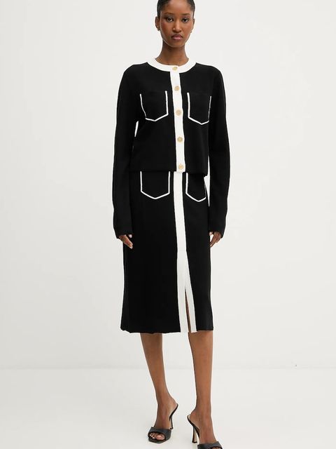 Karl Lagerfeld kardigan damski kolor czarny A3W18029 - zdjęcie produktu nr 2