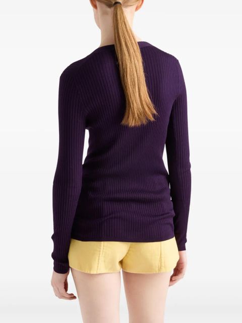 Prada cotton cardigan - Purple