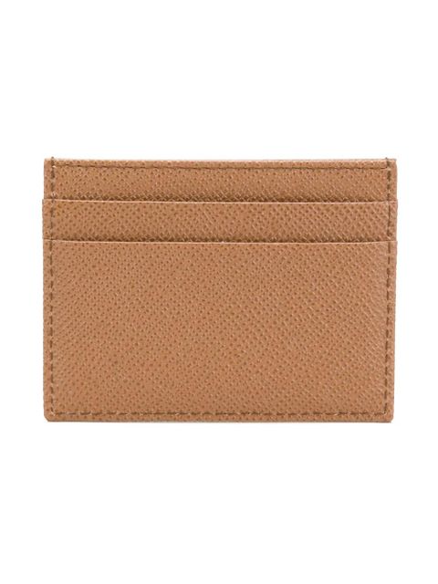 Dolce & Gabbana logo-tag leather card holder - Brown