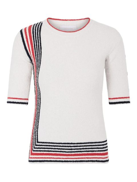 Rabanne striped knitted top - Neutrals - zdjęcie produktu nr 1