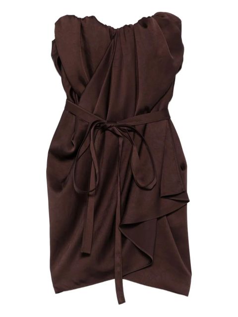 Vivienne Westwood draped-waist mini dress - Brown - zdjęcie produktu nr 1
