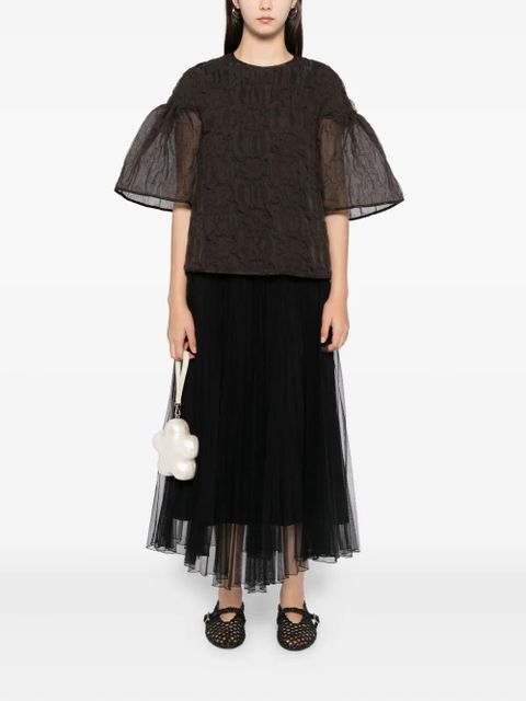 Cecilie Bahnsen Bryndis top - Brown