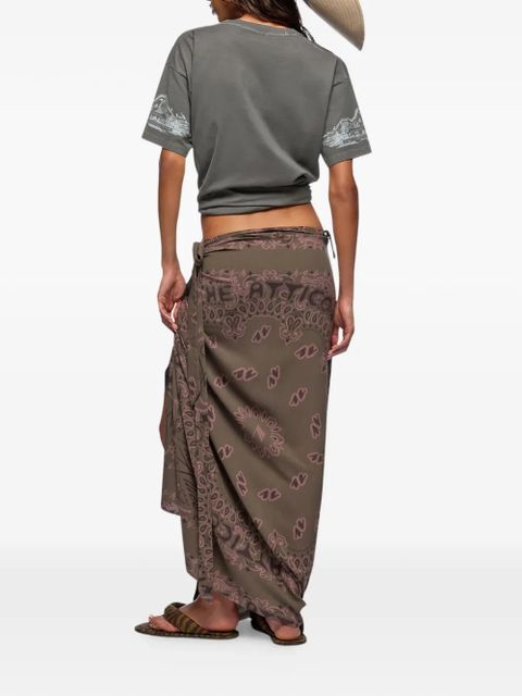 The Attico graphic-print T-shirt - Grey