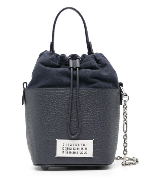 Maison Margiela 5AC logo-patch bucket bag - Blue
