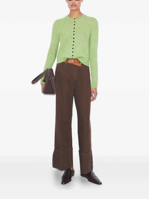 Tory Burch cashmere silk cardigan - Green - zdjęcie produktu nr 2