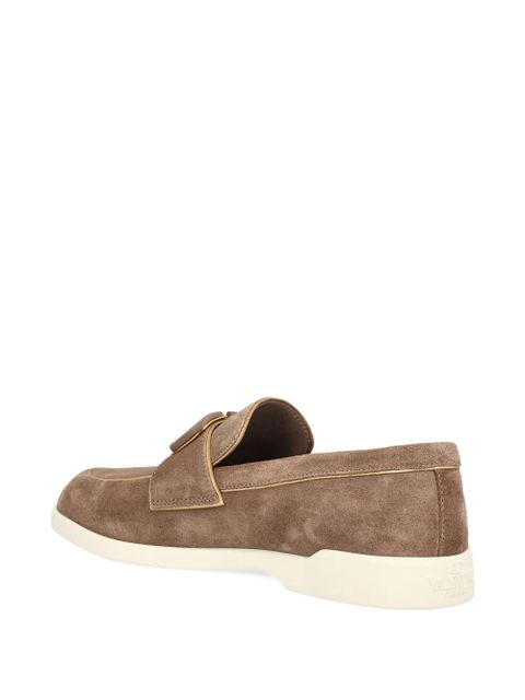 Valentino Garavani VLogo suede loafers - Neutrals