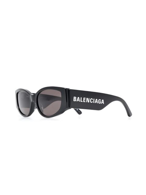 Balenciaga Eyewear logo-print sunglasses - Black - zdjęcie produktu nr 2