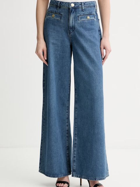 Karl Lagerfeld jeansy wide leg damskie - zdjęcie produktu nr 2