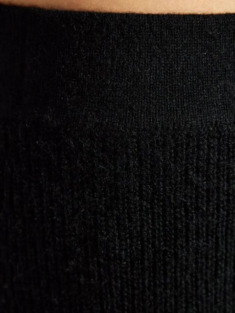 Cult Gaia Sonny ribbed trousers - Black