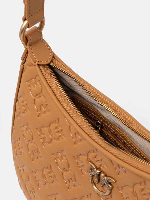 Pinko torebka skórzana kolor brązowy 102790 A1YB