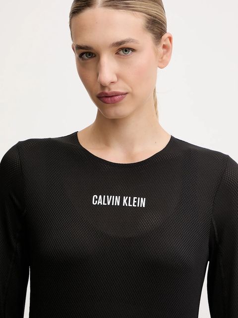 Calvin Klein Performance longsleeve treningowy kolor czarny LVGWF5K201