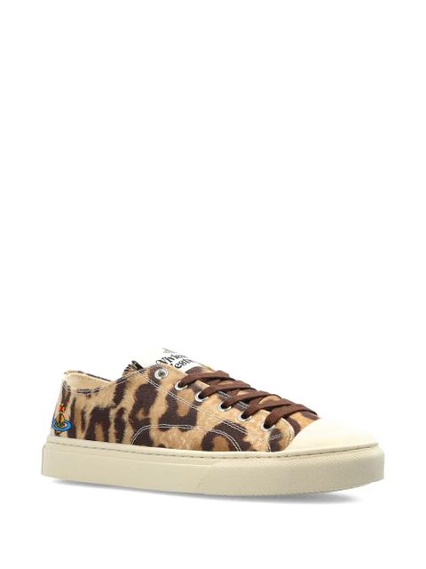 Vivienne Westwood animal-print lace-up sneakers - Brown - zdjęcie produktu nr 2