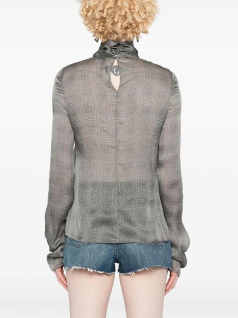 Saint Laurent checked blouse - Neutrals