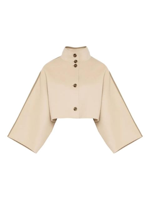 Yves Salomon double-sided cape jacket - Neutrals - zdjęcie produktu nr 1