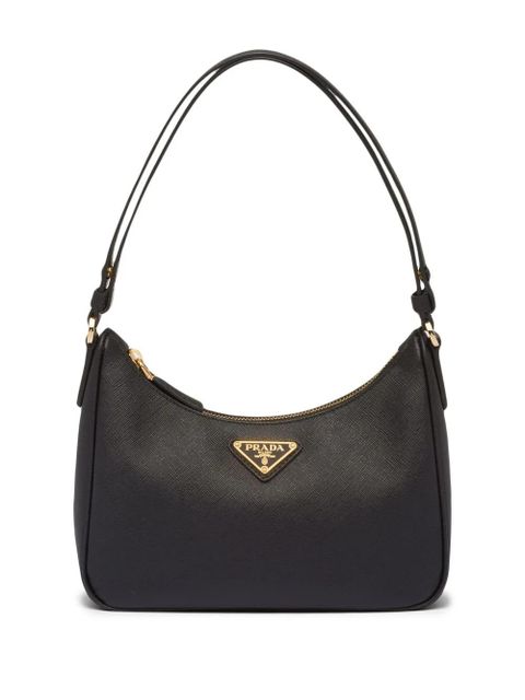 Prada Re-Edition leather mini bag - Black - zdjęcie produktu nr 1