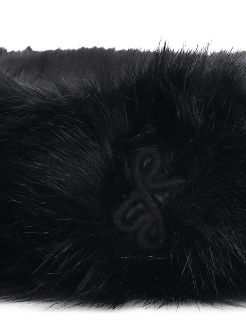 Ruslan Baginskiy faux-fur pillbox hat - Black