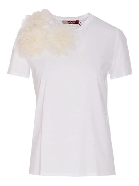 Max Mara floral-appliqué t-shirt - White - zdjęcie produktu nr 1