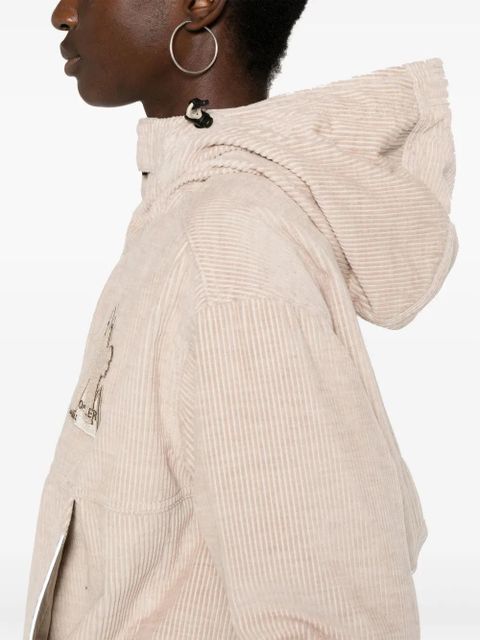 Moncler Grenoble logo-patch hoodie - Pink