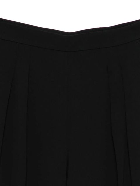 TWINSET pleated wide-leg trousers - Black