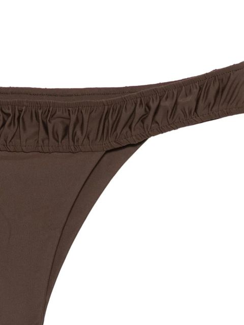 Faithfull the Brand Rocio ruffled bikini bottoms - Brown