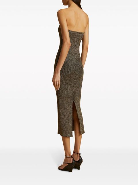 KHAITE The Rumer ribbed-knit midi dress - Green - zdjęcie produktu nr 2