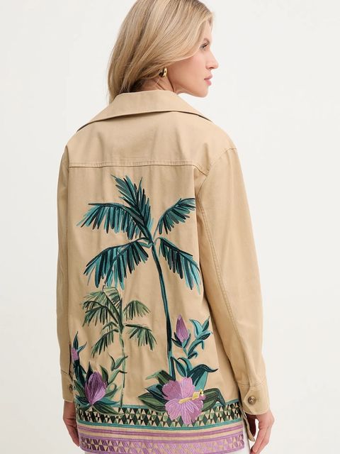 MAX&Co. kurtka bawełniana damski kolor beżowy przejściowa 2516081053200 - zdjęcie produktu nr 1