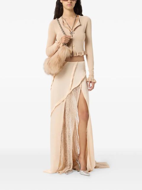 Blumarine ruffled cardigan - Neutrals - zdjęcie produktu nr 2