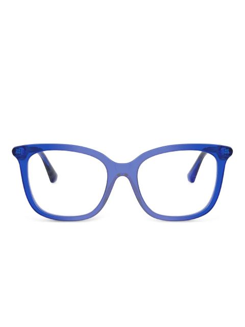 Burberry Eyewear square logo frames - Blue - zdjęcie produktu nr 1