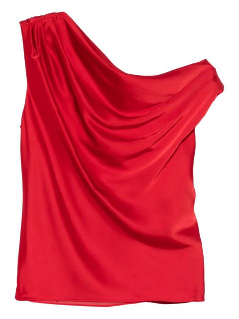 Lauren Ralph Lauren draped-detail blouse - Red - zdjęcie produktu nr 1