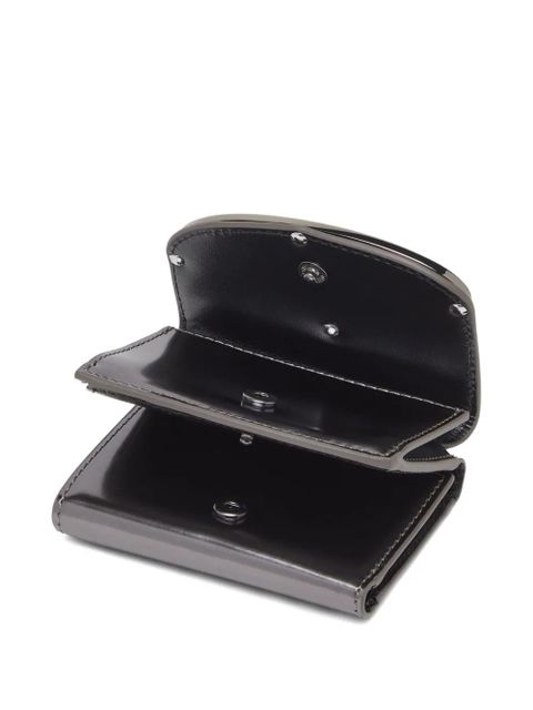 Diesel mirrored leather tri-fold wallet - Grey