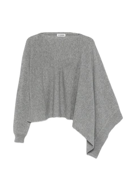 Jil Sander draped asymmetric cape - Grey - zdjęcie produktu nr 1