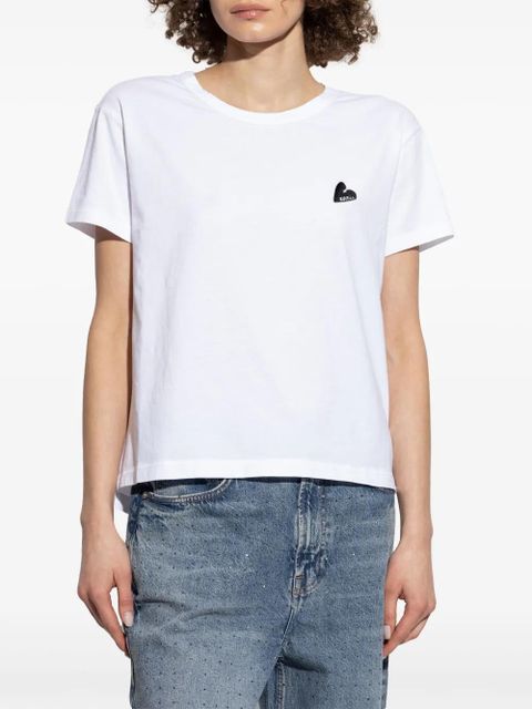 Zadig&Voltaire logo-embroidered cotton T-shirt - White